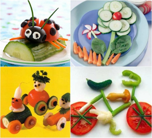 Овощные фантазии для детского стола